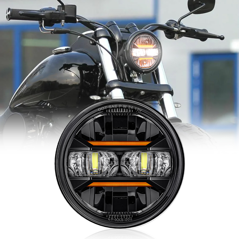 Universal Motorcycle Led Headlight Projector - Universal carro motocicleta 5.75 Polegada led