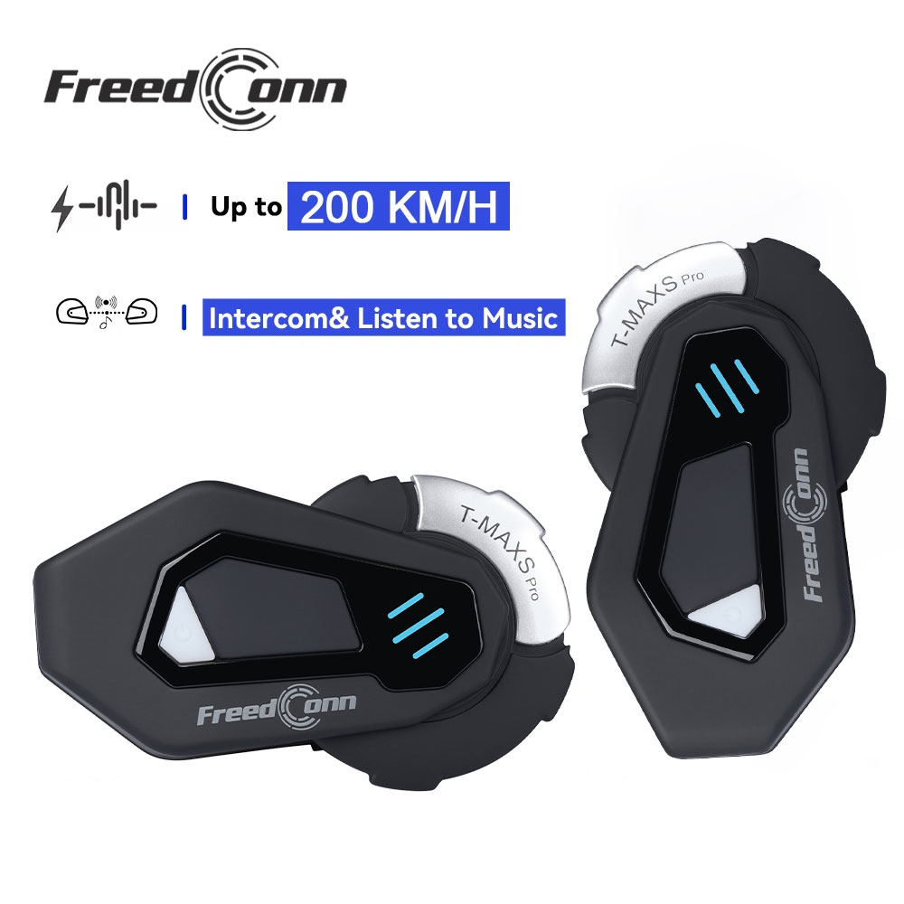 Full Face Motorcycle Helmet With Bluetooth - Intercomunicador Bluetooth para Motocicleta FreedConn T