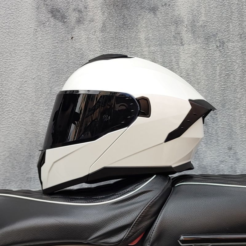 Capacete de motociclismo uniss - Dual Visor Motorcycle Racing Helmet avaliação e preço