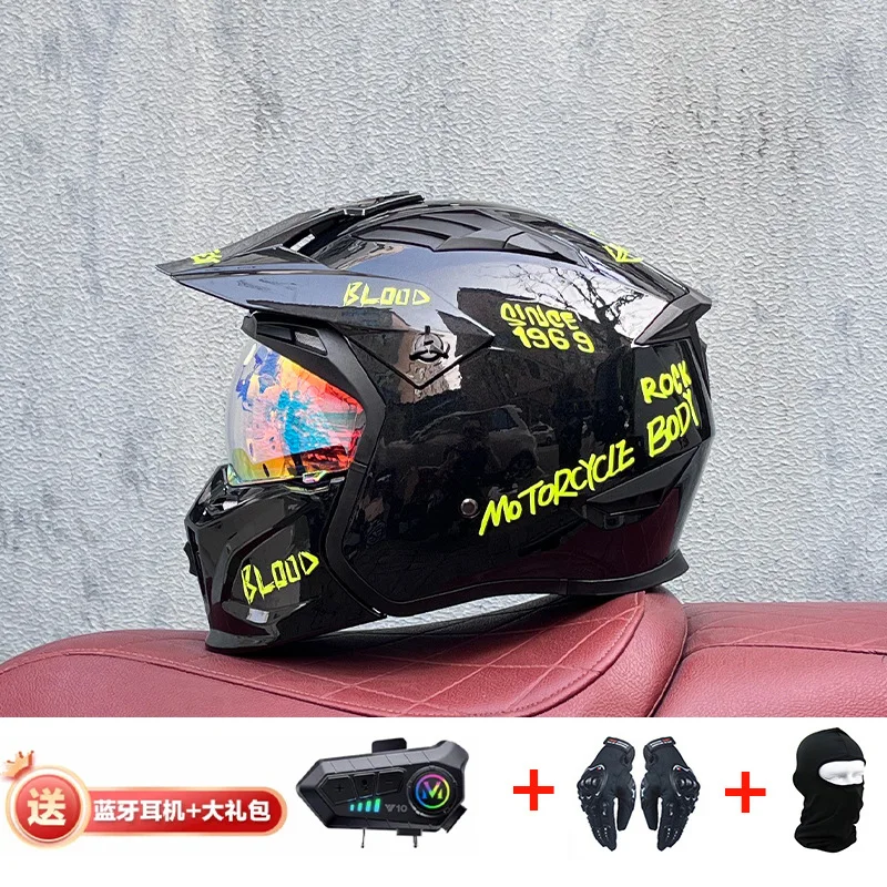 Orz capacete bluetooth fora de - Full Face Motorcycle Helmet With Bluetooth avaliação e preço