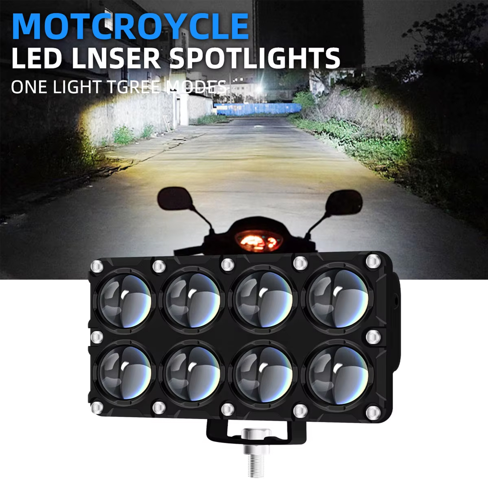 Luzes Auxiliares de Moto 6/8/1 - Universal Motorcycle Led Headlight Projector avaliação e preço