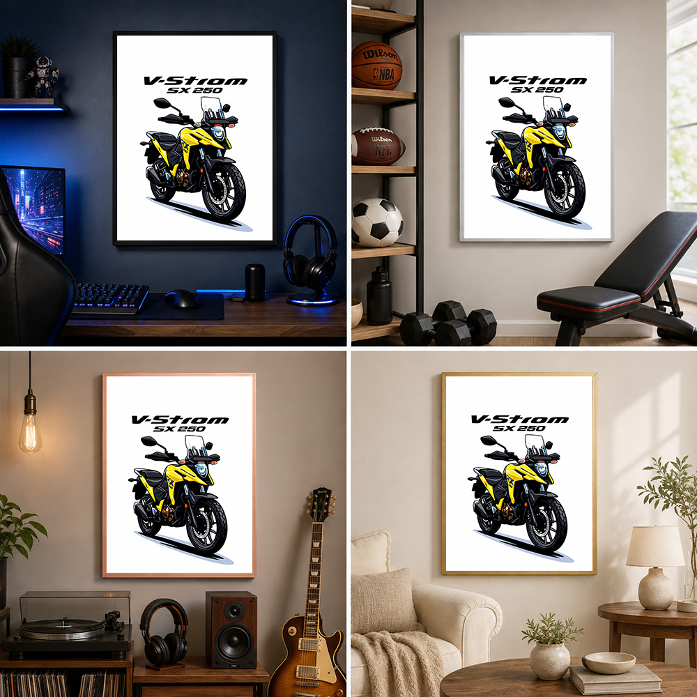 Pôster de metal com moldura, i - Riding Gear avaliação e preço
