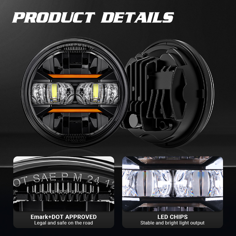Universal carro motocicleta 5. - Universal Motorcycle Led Headlight Projector avaliação e preço