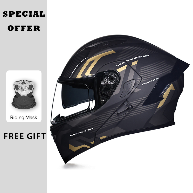 DOT aprovado motocicleta flip  - Dual Visor Motorcycle Racing Helmet avaliação e preço