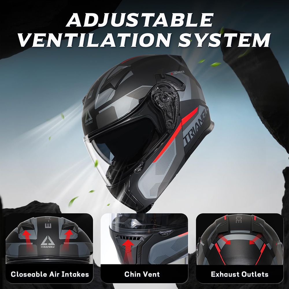 Capacete de motocicleta aberto - Full Face Motorcycle Helmet With Bluetooth avaliação e preço