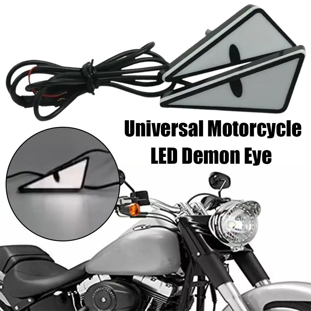 Universal motocicleta led demô - Universal Motorcycle Led Headlight Projector avaliação e preço