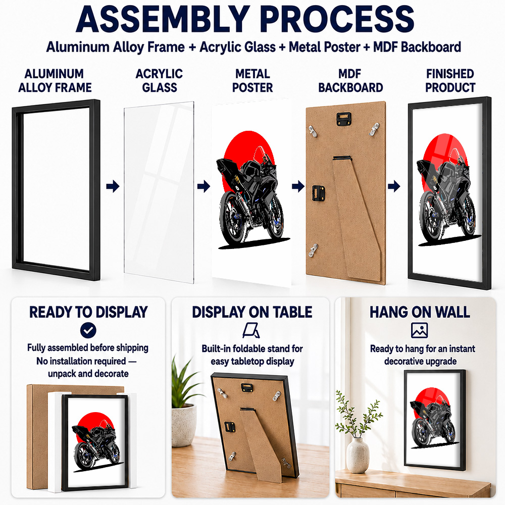 Pôster de metal em alumínio co - Riding Gear avaliação e preço
